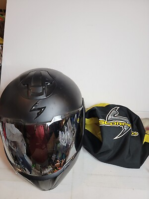 #ad Scorpion EXO 900X Solid Helmet Black XL 7 5 8 7 3 4 Full Face and Visor $54.99