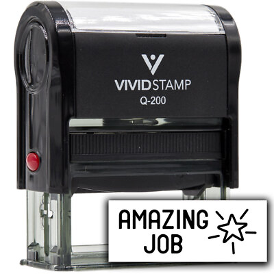 #ad Vivid Stamp Amazing Job Self Inking Rubber Stamp $9.02