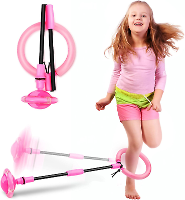 #ad Hewog Skip Ball Portable Foldable Colorful Flash Wheel Swing Ball Kids Toys amp; $24.57