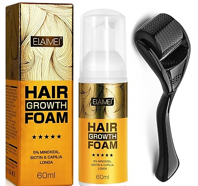 #ad 5% Minoxidil Foam Hair Growth Menamp;Women Biotin Hair Regrowth Hair loss treatmen $22.99