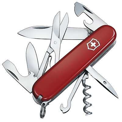 #ad Victorinox Swiss Army Climber Knife Red Blister Pack 1.3703.B1 NEW $31.98