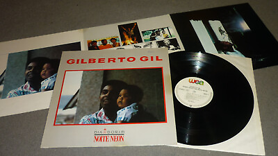 #ad Gilberto Gil Dia Dorim Noite Neon Weã 253 045 Europe 1985 Three Page Insert $11.79
