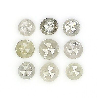 #ad 1.32 CT Natural Loose Round Diamond 3.10 MM Grey Color Rose Cut Diamond N2456 $101.00