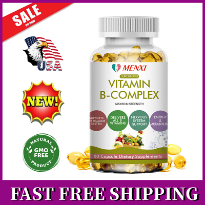 #ad Vitamin B Complex Supplement Super B Vitamin Immune Boost Metabolism Energy $11.49