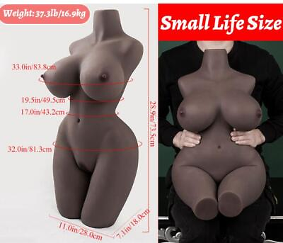 #ad 38lb Real Love TPE Doll Full Body LifeSize Adult Toy For Men Fat Sex BLACK Dolls $158.99