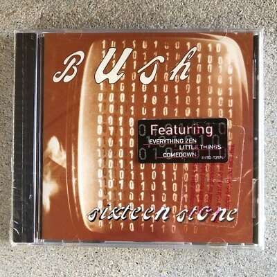 #ad Vtg New Sealed 1994 BUSH Band Sixteen Stone CD $14.95