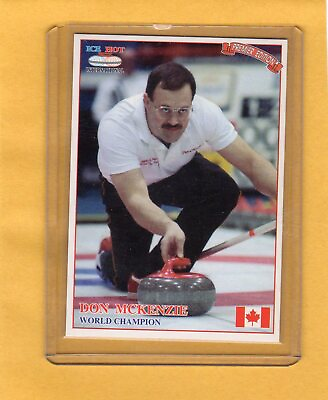 #ad 1993 Ice Hot International Curling Card #40 Don McKenzie Canada C $2.50