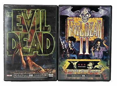 #ad The Evil Dead 1 amp; 2 DVD Lot Bruce Campbell Anchor Bay Cult Horror Region 1 $12.50