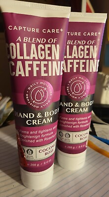 #ad Collagen Caffeine Hand amp; Body Cream Capture Care Replenishing Anti aging $14.99
