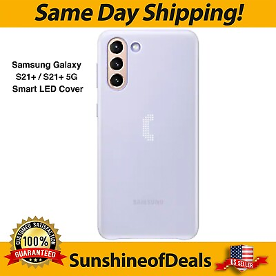 #ad Samsung Galaxy S21 Plus 5G Ultra thin LED Smart IQCompatible Case Violet NEW $25.89