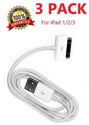 #ad 3Pack 30 pin USB Charging Data Sync Cable Cord for iPad 1 2 3 iPod Nano 1 6 $4.98