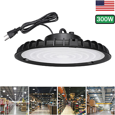 #ad 300W UFO Led High Bay Light Super Bright Gym Warehouse Industrial Factory Light $36.71