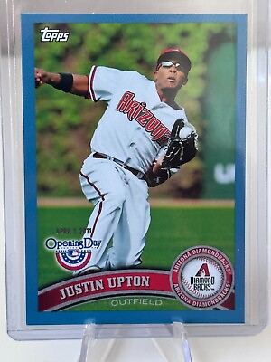 #ad 2011 Topps Opening Day Blue #18 Justin Upton $1.50