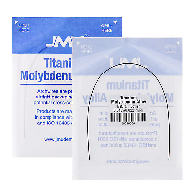 #ad 10x JMU Ortho Archwire Titanium Molybdenum Alloy Natural Rectangular Upper Lower $19.79