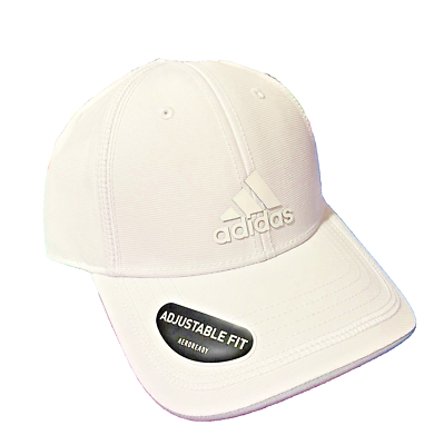 #ad Adidas Men#x27;s Contract III Cap Adjustable Fit Aeroready White Grey OSFM $18.75