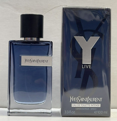 #ad #ad Y LIVE by Yves Saint Laurent 3.3oz 100 ml Edt Intense Spray for Men New Sealed $99.98