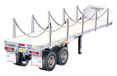 #ad Tamiya 1 14 RC Big Truck Series No06 flatbed semi trailer Kit 56306 F S w Track# $185.36