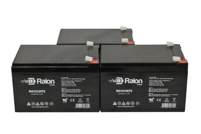#ad Raion Power 12V 12Ah Battery For RIMA UN12 12 3 Pack $78.95