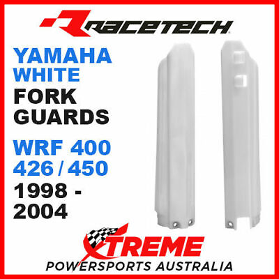 #ad Rtech Yamaha WR450F WRF450 2003 2004 White Fork Guards Protectors AU $59.95