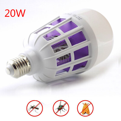 #ad 20W Home Mosquito Killer led Light Lamp E27 Bulb for Fly Insect Bug trap Zapper $5.99