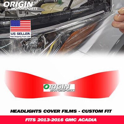 #ad PreCut Headlights Protection Clear Covers Bra Film Kit PPF Fits 2013 2016 ACADIA $44.99
