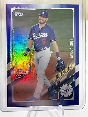 #ad 2021 Topps Opening Day Blue Foil #190 Gavin Lux Color Match FS 2021 $2.00