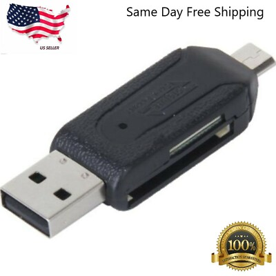 Micro USB 2.0 OTG Adapter Micro SD TF Card Reader for Android Phone PC 2 in 1 US $2.99