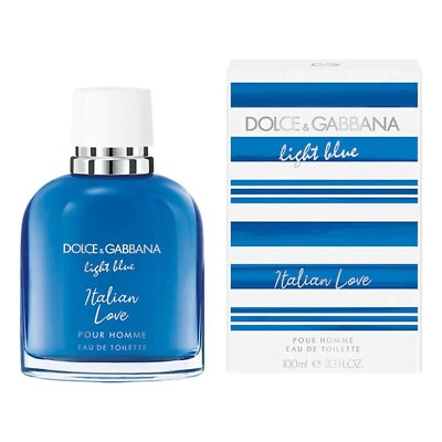 #ad Dolce amp; Gabbana Light Blue Italian Love Pour Homme 100ml 3.3 oz EDT Spray Rare $109.99