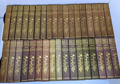 #ad The Writings in Prose and Verse of Rudyard Kipling 35 of 36 Vols 1908 37 Outward $425.00