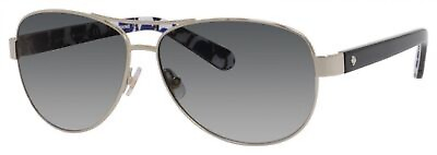 #ad NEW Kate Spade KS Dalia 2 Sunglasses 0YB7 Silver 100% AUTHENTIC $86.09
