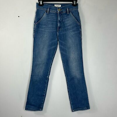 #ad Frame Size 25 Le Slender Straight Leg High Rise Jeans Thistle Blue $27.00