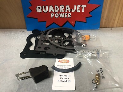 #ad Quadrajet Complete Custom Premium Rebuild Kit With Float Filter For YOUR Qjet $56.99
