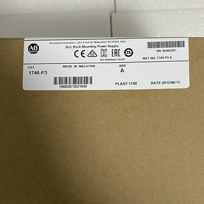 #ad New Factory Sealed AB 1746 P3 SER A SLC 500 Power Supply Module 1746P3 $299.12