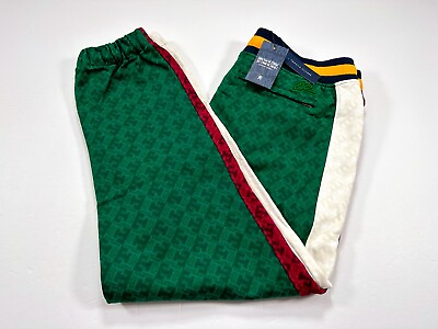 #ad Tommy Hilfiger X Anthony Ramos Men#x27;s L Monogram Sweatpants Joggers Pants NEW $109.99