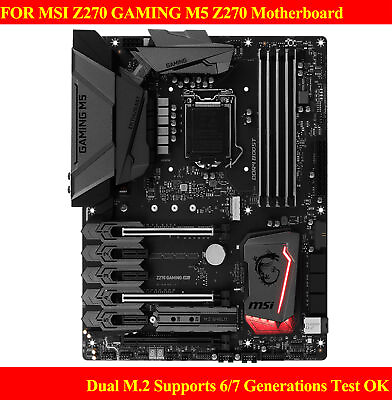 #ad MSI Z270 GAMING M5 Motherboard 64G DDR4 Killer E2500 M2 For Intel 6 7th i7 i5 i3 $198.00