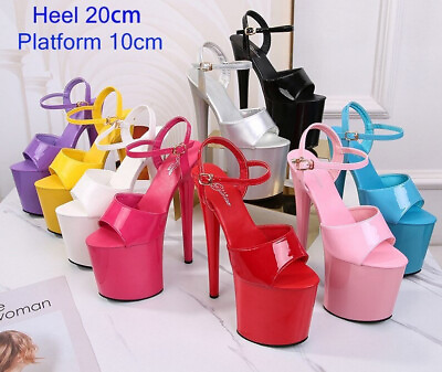 #ad Stripper Shoes High Heels Pole Dance Women Party Wedding Club Sandals 2024 new $35.47