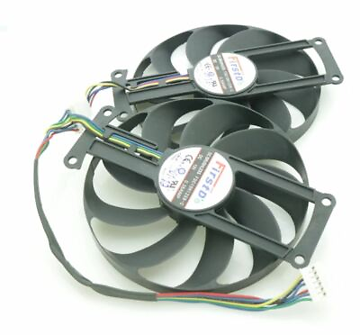 #ad GPU Cooler Cooling Fans For ASUS GeForce DUAL GTX1660 SUPER 6GB EVO OC C $29.99