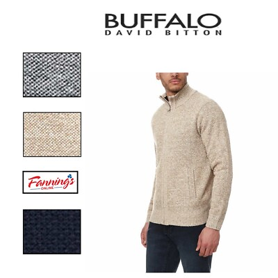 #ad Buffalo Men’s Full Zip Sweater H31 $27.45