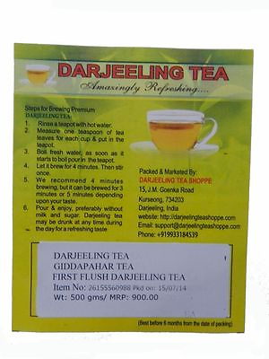 #ad Organic Darjeeling Tea FRESH FIRST FLUSH ORGANIC DARJEELING TEA 400 gms $52.95