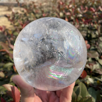 #ad 4.07LB Natural Big rainbow crystal ball quartz crystal ball reiki healing CARE $470.30