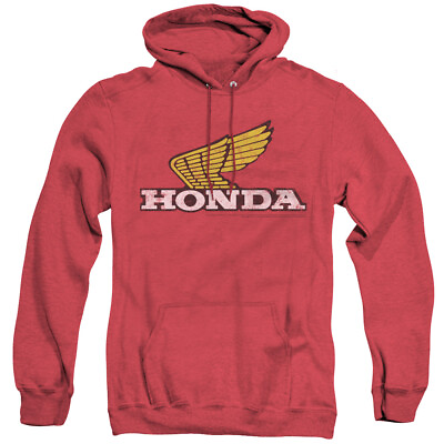 #ad HONDA YELLOW WING LOGO Licensed Hooded Heather Sweatshirt Hoodie SM 3XL $47.95