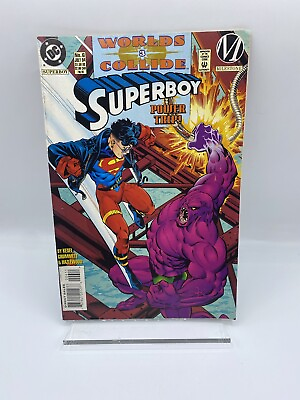 #ad DC Worlds Collide Superboy Power Trip No 6 1994 $8.99