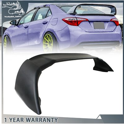 #ad Rear Trunk Spoiler For 2014 2020 Toyota Corolla ABS Plastic JDM Sport Type Style $111.36