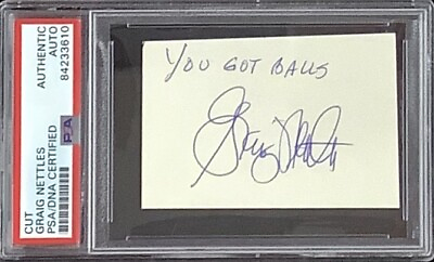 #ad Graig Nettles Signed Cut Baseball You Got Balls Inscript Nice Autograph PSA DNA $99.99