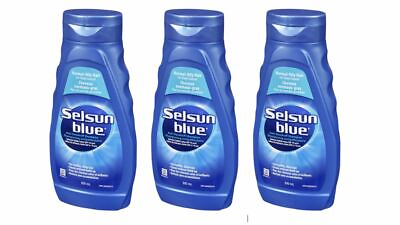 #ad Selsun Blue Normal Oily Hair Anti Dandruff Shampoo 300ml x3 bottles Canadian New $49.99