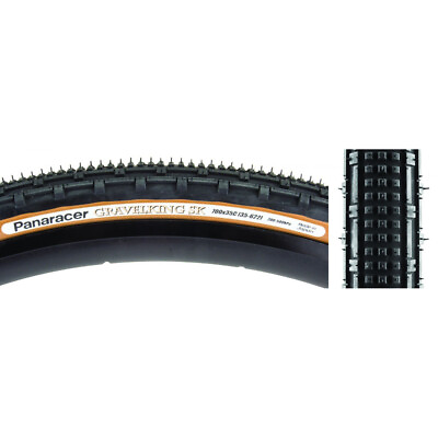 #ad Panaracer GravelKing SK Tire 700 x 35 Tubeless Folding Black Brown Road Bike $46.68