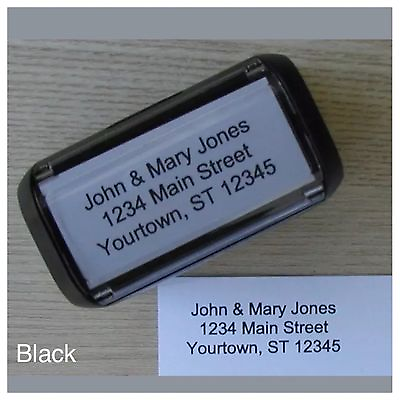 #ad #ad Personalized Custom 4 LINE RETURN ADDRESS Self Inking Rubber Stamp $13.99