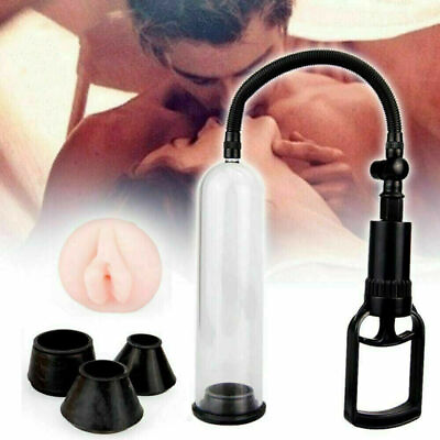 #ad Vacuum Penis Pump for Male ED Enhancement Erectile Enlargement Penis Enlarger BG $10.14