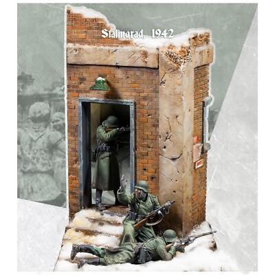 #ad 1 35 Resin Unique Kit Unpainted Unassembled Military 3 Figure War Heros Model $27.50