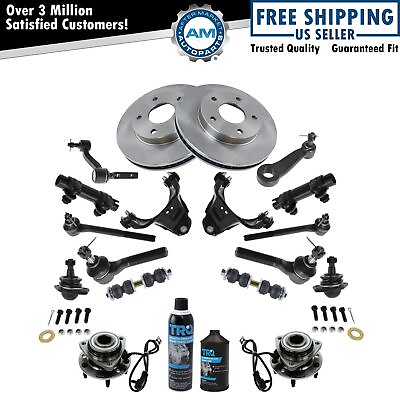#ad 21 Piece Steering Suspension amp; Brake Kit Control Arms Tie Rods Brakes New $397.22